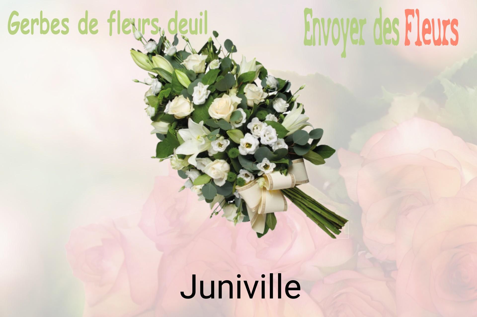 Gerbe de fleurs de deuil livrée à Juniville
